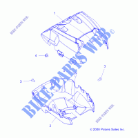 FARO POD   A13ZN85AA/AQ/AZ (49ATVFARO FANALE09SPXP550) per Polaris SPORTSMAN XP 850 2013