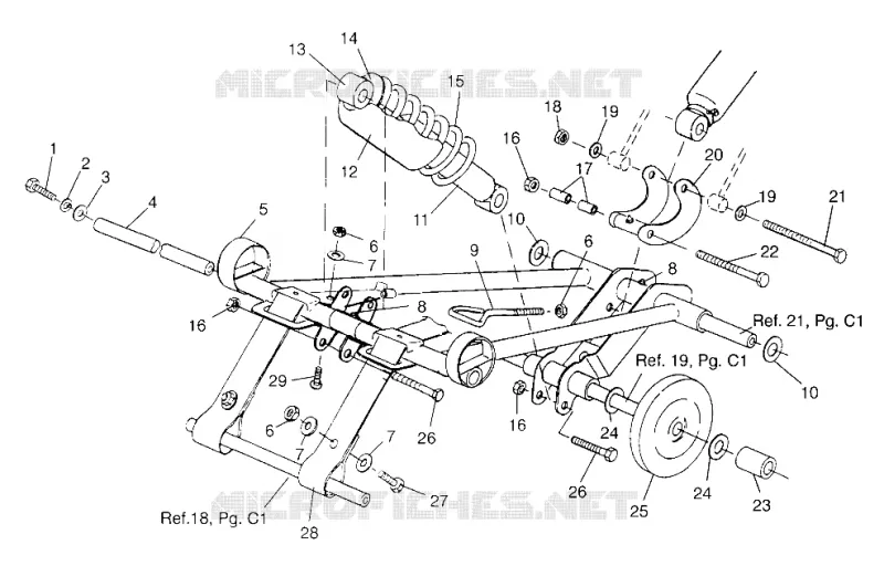 ANTERIORE COPPIA ARM (500/RMK) 500 0972764, EUROPEAN 500 E972764 and 500 RMK 09 (4938393839C004)