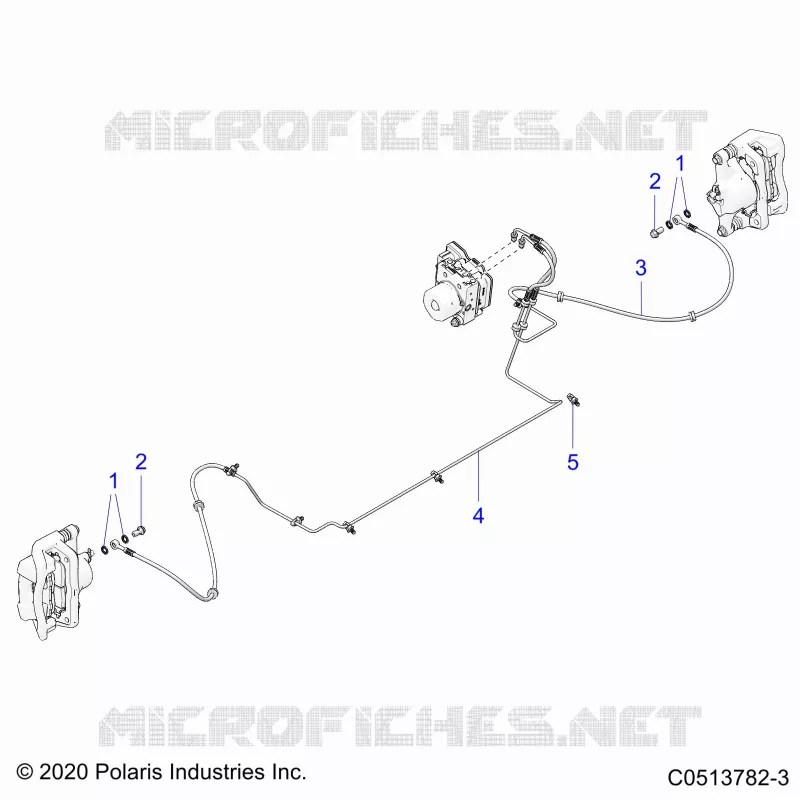 FRENO ANTERIORE BRAKE LINE