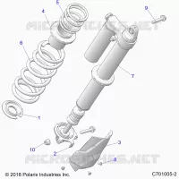 SUSPENSION, REAR SHOCK MONTAGGIO