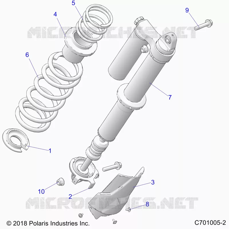 SUSPENSION, REAR SHOCK MONTAGGIO