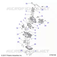 ENGINE, CRANKCASE AND ALBERO MOTORE