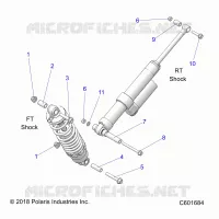 SUSPENSION, SHOCK MONTAGGIO, REAR SUSP.