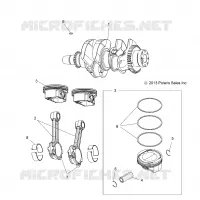ENGINE, ALBERO MOTORE AND PISTON