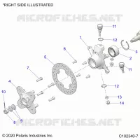 SOSPENSIONI ANTERIORI HUB, KNUCKLE AND BRAKE DISC