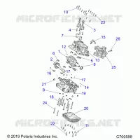 ENGINE, CRANKCASE AND ALBERO MOTORE