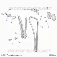 CAM CATENA AND TENSIONER