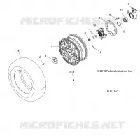 RUOTE, FRONT AND HUB