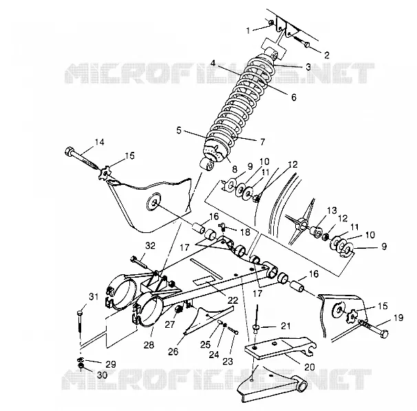 SWING ARM   SHOCK TRAIL BLAZER W957221 (4930363036B009)