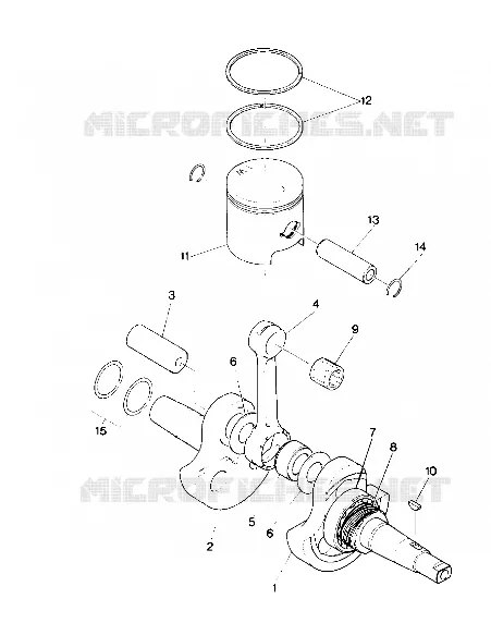 ALBERO MOTORE AND PISTON ASSEMBLY (4913491349032A)