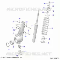 SUSPENSION, ANTERIORE MONTANTE