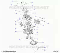 ENGINE, CRANKCASE AND ALBERO MOTORE