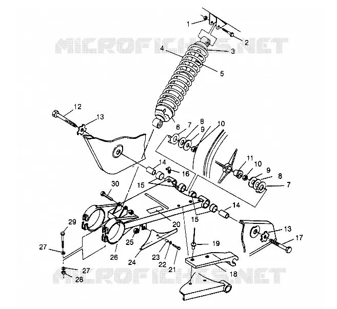 SWING ARM   SHOCK SPORT 400L W958540 (4930133013B010)