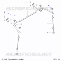SUSPENSION, REAR BARRA DI STABILIZZAZIONE