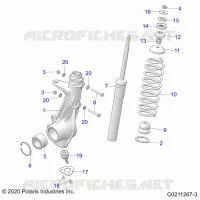 SUSPENSION, ANTERIORE MONTANTE