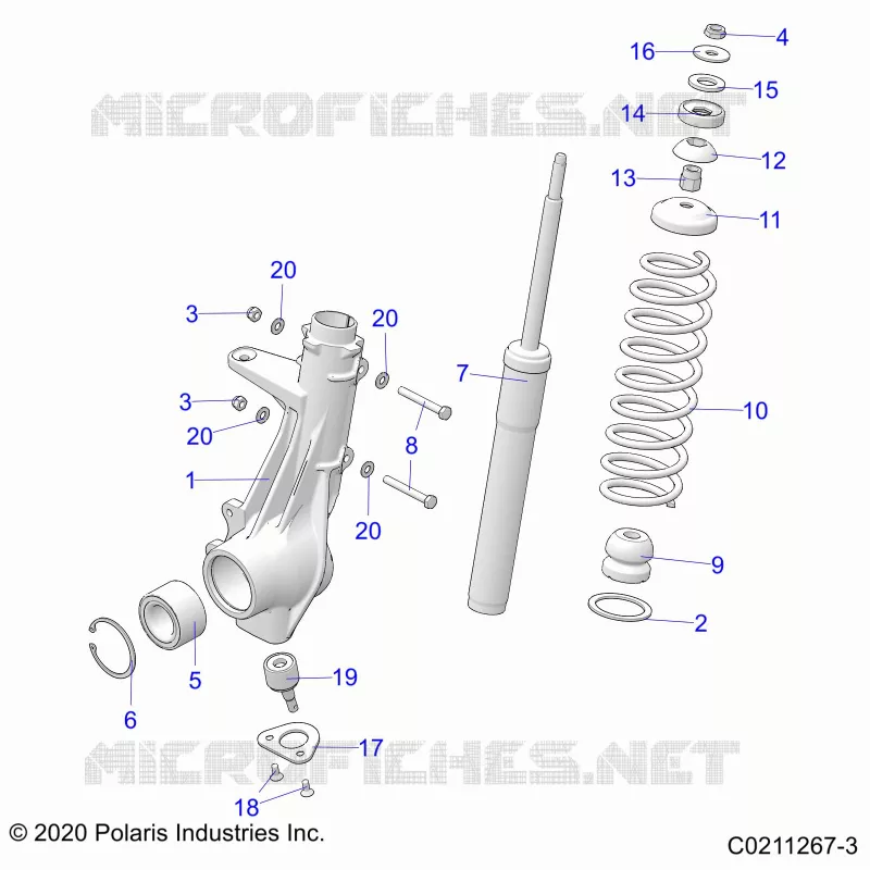 SUSPENSION, ANTERIORE MONTANTE