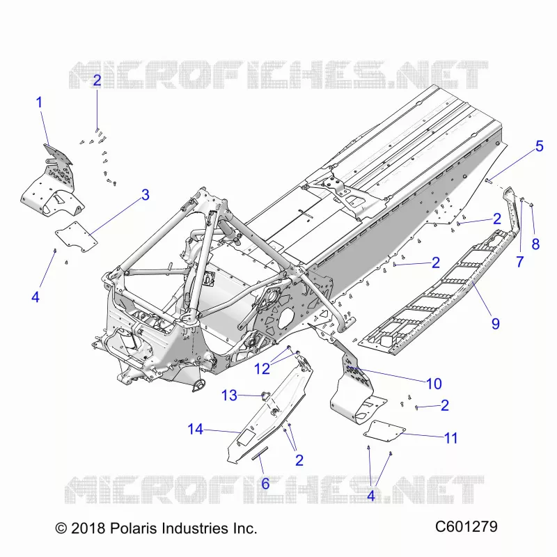 CHASSIS, PROTEZIONE FRIZIONE/FOOTRESTS/RUNNING BOARDS
