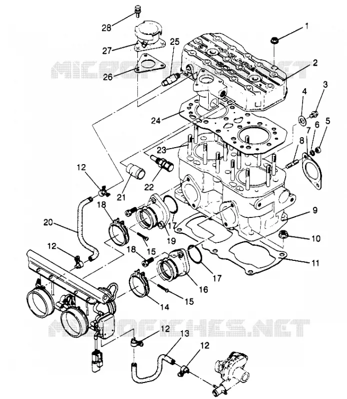 CILINDRO 500 EFI SKS 0962574, 500 EFI RMK 0962974, AND EUROPEAN 500 EFI SKS (4931983198C009)