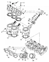 CYLINDER, HEAD   SCARICO VALVOLE