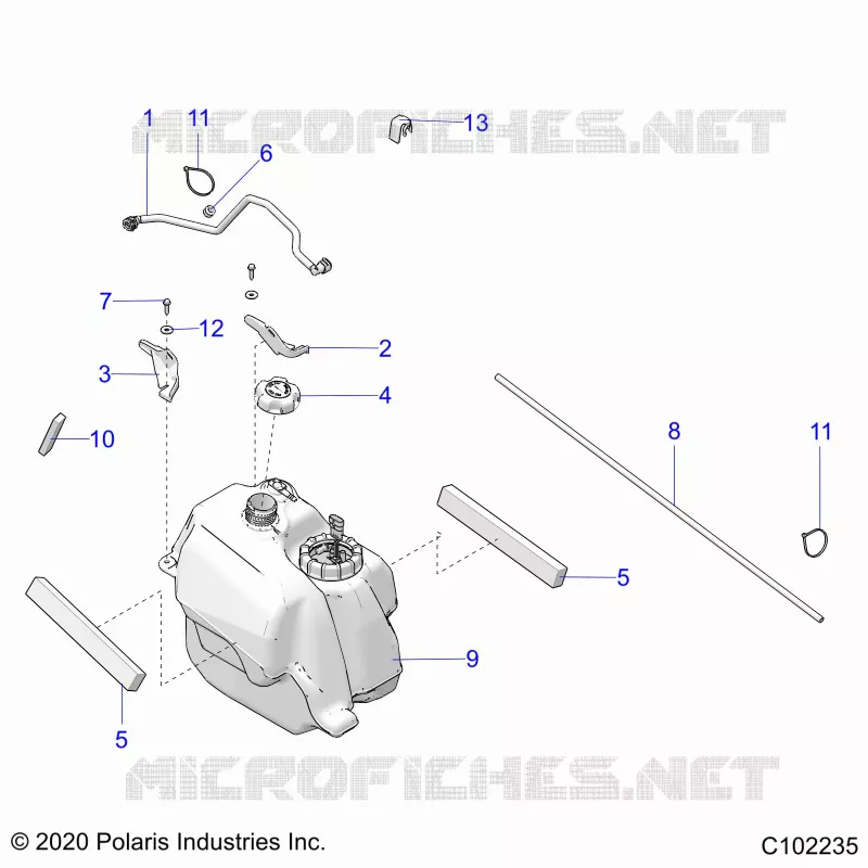 SISTEMA DI ALIMENTAZIONE CARBURANTE, FUEL TANK ASM.