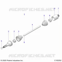 TRASMISSIONE, REAR DRIVE SHAFT 