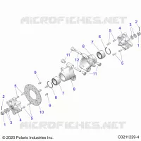 SOSPENSIONE POSTERIORE HUBS, CARRIER AND BRAKE DISC