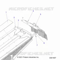 TELAIO, REAR CLOSEOFF AND SNOWFLAP