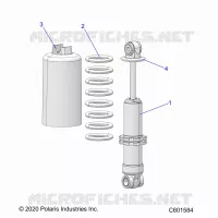 SUSPENSION, SHOCK ANTERIORE TRACK
