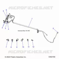 ELETTRICO, WIRE HARNESS, REAR
