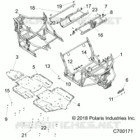 CHASSIS, TELAIO PRINCIPALE AND SKID PLATES