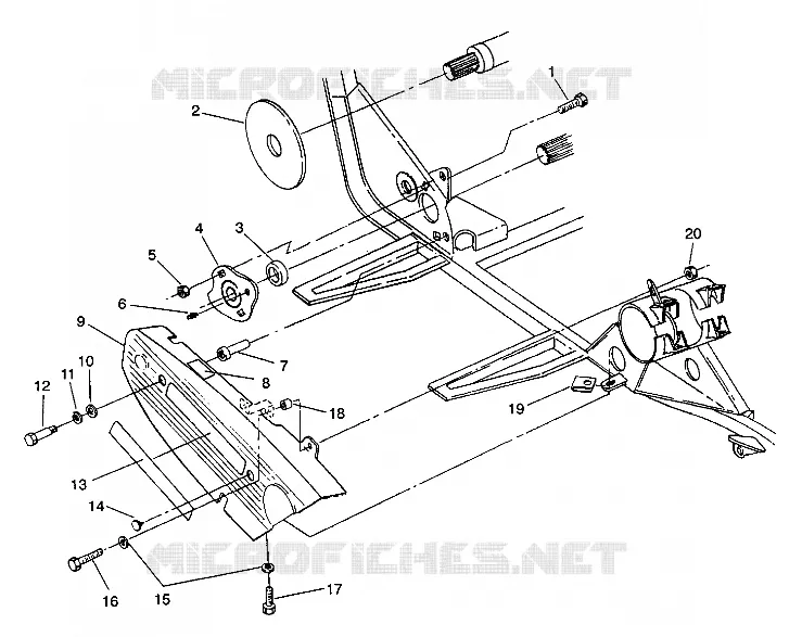 copertura della catena ASSEMBLY 4X4 350L S938139 (4924342434029A)