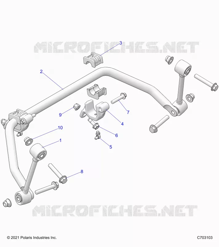 SUSPENSION, FRONT BARRA DI STABILIZZAZIONE- Z24NMC99AM/BM (C703103)