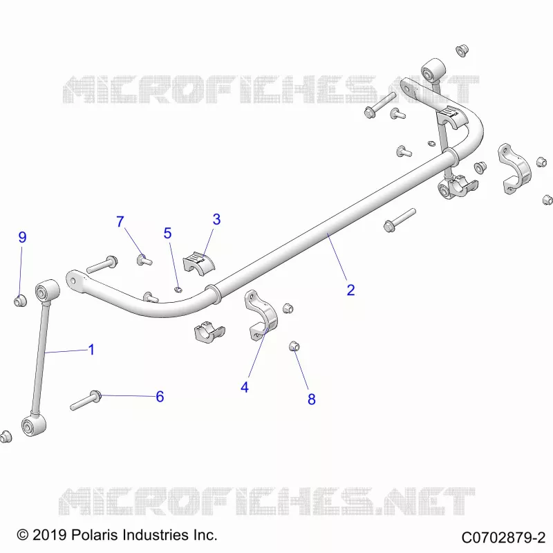 SUSPENSION, REAR BARRA DI STABILIZZAZIONE