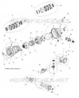 TRASMISSIONE, FRONT SCATOLA DEGLI INGRANAGGI INTERNALS