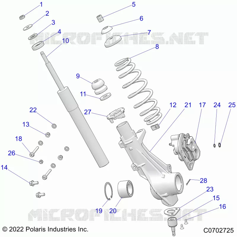 SUSPENSION, ANTERIORE MONTANTE