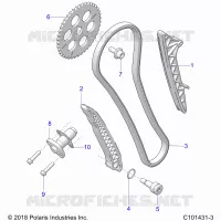 CAM CATENA AND TENSIONER