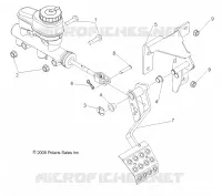 FRENOS, PEDAL and CILINDRO PRINCIPALE MOUNTING