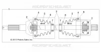 DRIVE TRAIN, POSTERIORE DRIVE SHAFT
