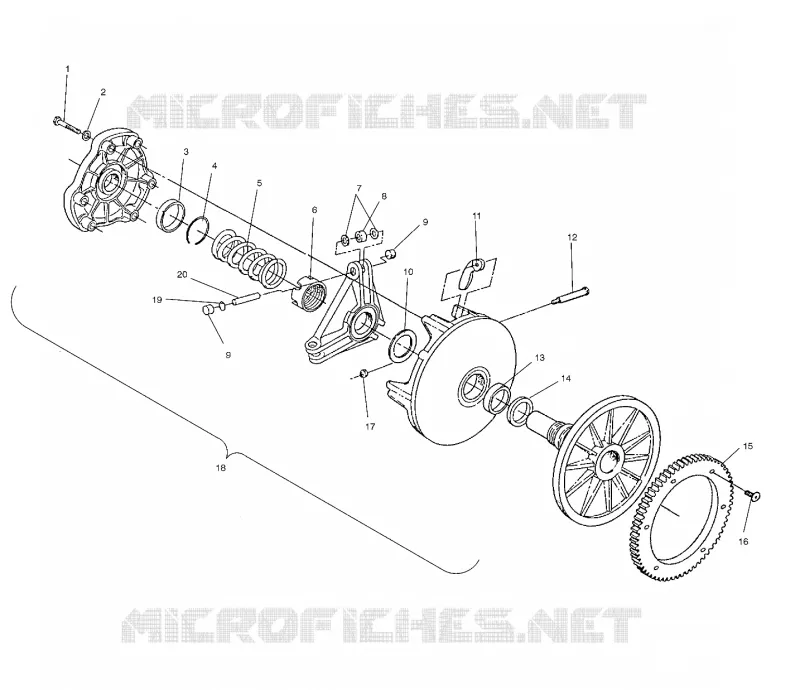 TRASMISSIONE FRIZIONE (ELECTRIC START MODELS)