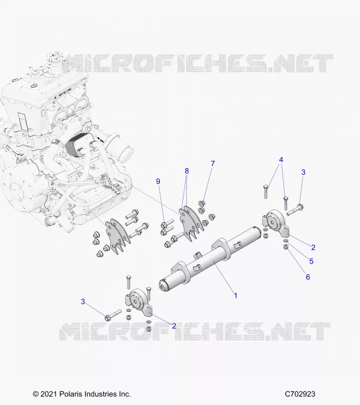 MOTORE, MOUNTING & LONG BLOCK