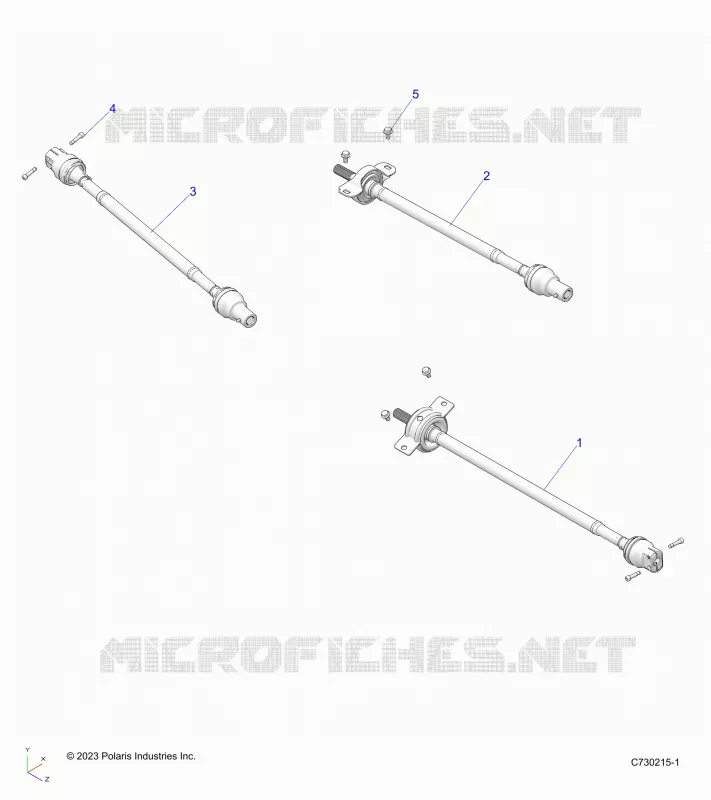 TRASMISSIONE, FRONT, MID, REAR PROP SHAFT
