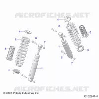 SOSPENSIONE POSTERIORE SHOCKS AND MOUNTING