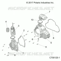 ENGINE, ALTERNATORE  COVER HVAC