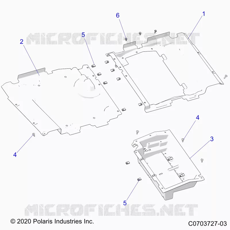 PAVIMENTO PANELS, UNDERSEAT