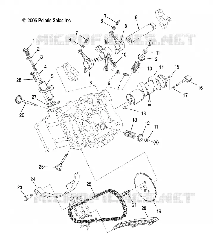 CAMSHAFT   VALVOLE