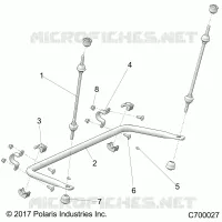 SUSPENSION, REAR BARRA DI STABILIZZAZIONE