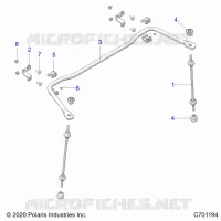 SUSPENSION, REAR BARRA DI STABILIZZAZIONE