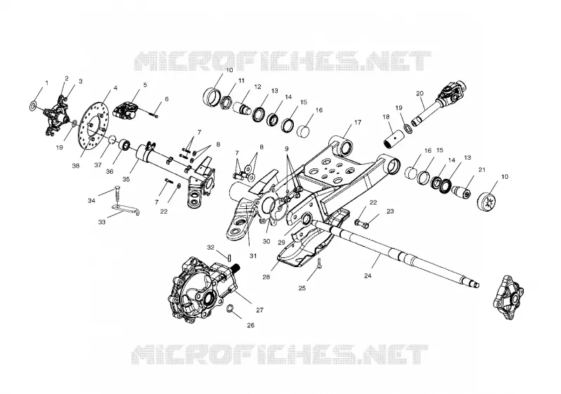 SWING ARM/REAR/SCATOLA INGRANAGGI MONTAGGIO