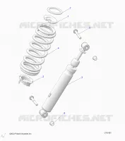 SUSPENSION, REAR SHOCK MONTAGGIO