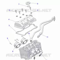 ENGINE, THROTTLE BODY AND VALVOLA COPERTURA